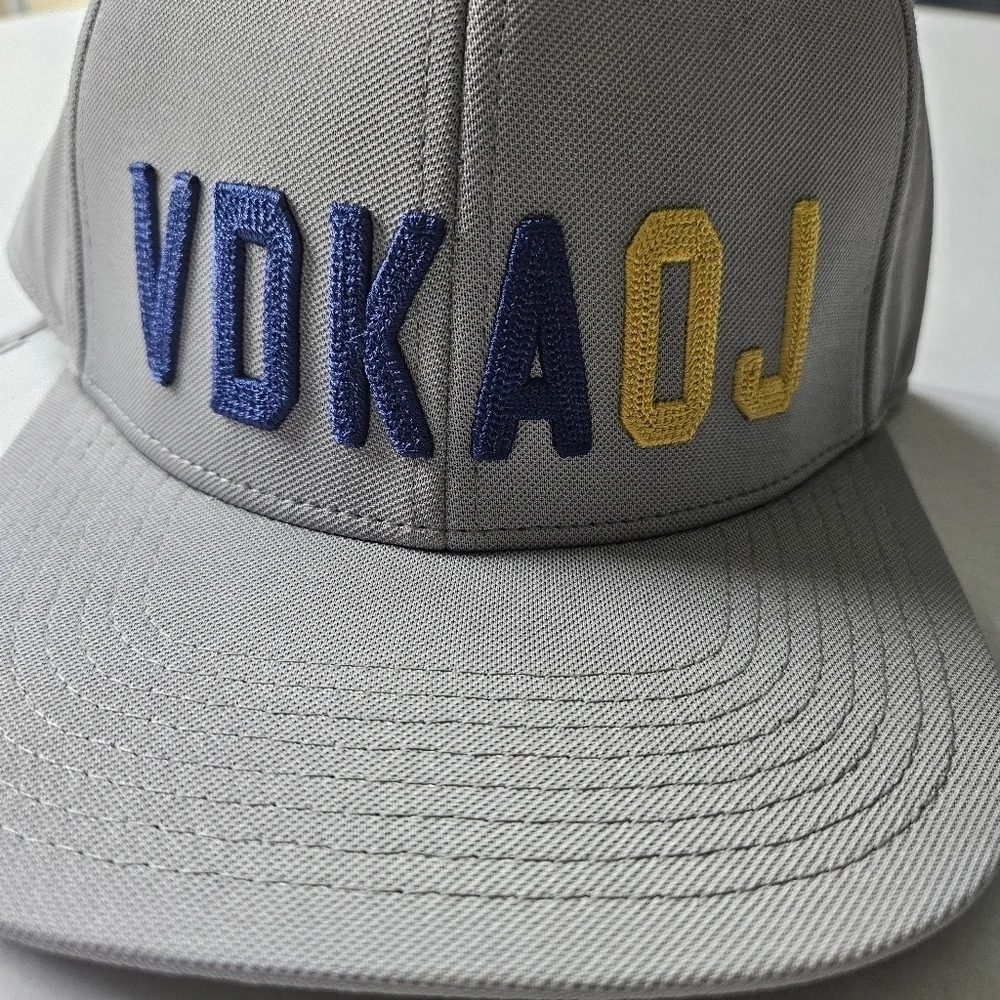 Grindin Golf Co Gray Embroidered VDKA OJ Snapback Cap